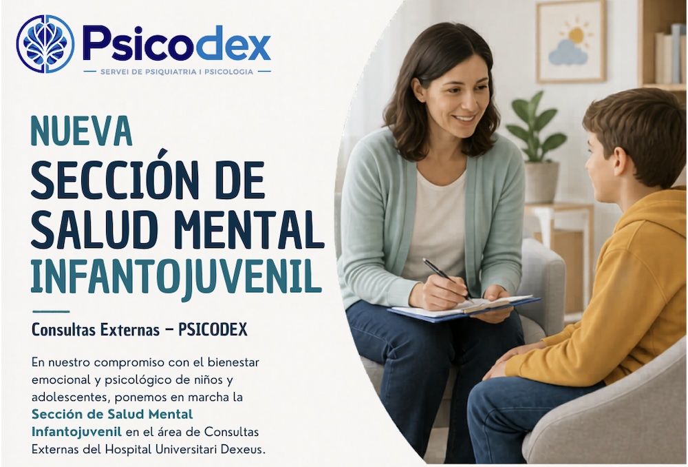 Nueva Sección de Salud Mental Infantojuvenil en PSICODEX – Hospital Universitari Dexeus