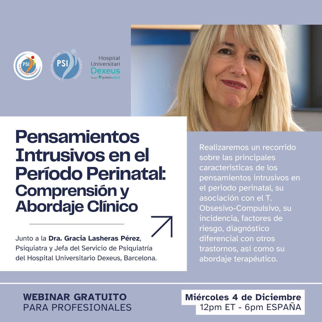 Webinar sobre Pensamientos Intrusivos en el Periodo Perinatal: Comprensión y Abordaje Clínico